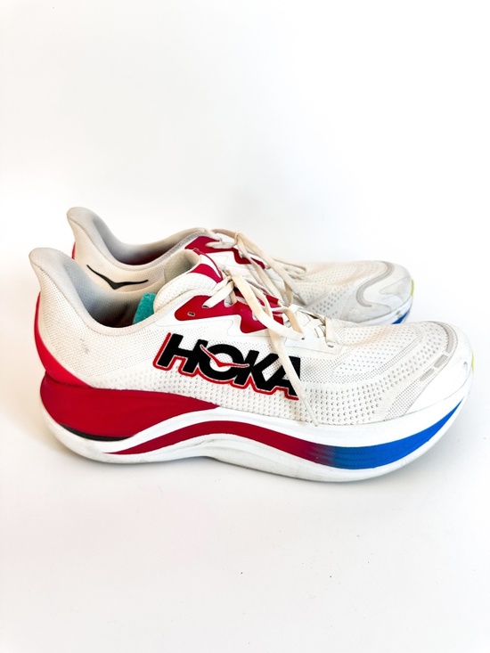 Hoka Skyward X sneakers in the Blanc De Blanc/Virtual Blue Color Men\'s Size 14 main image 10
